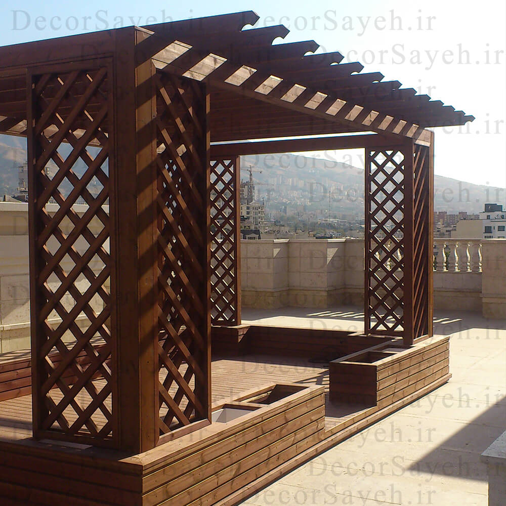 طراحی و ساخت آلاچیق چوبی و پرگولا